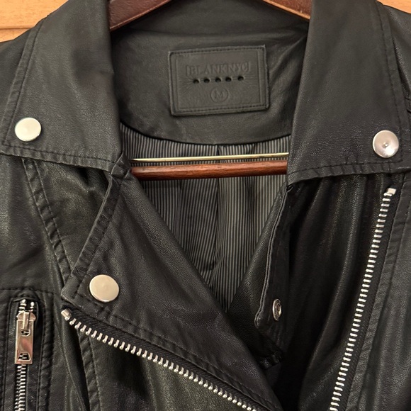 Blank NYC Quilted Black Leather Moto Jacket - Picture 2 of 3